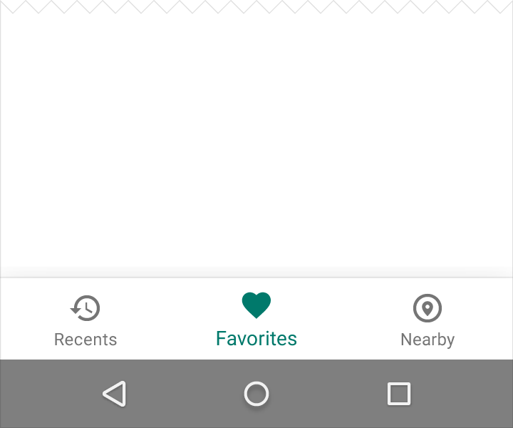 Material Design 底部导航栏示例