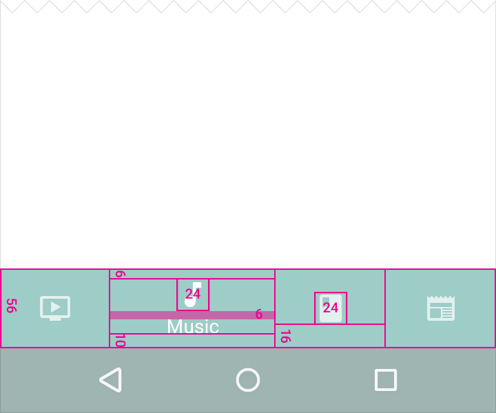 Material Design 中的可切换底部导航栏