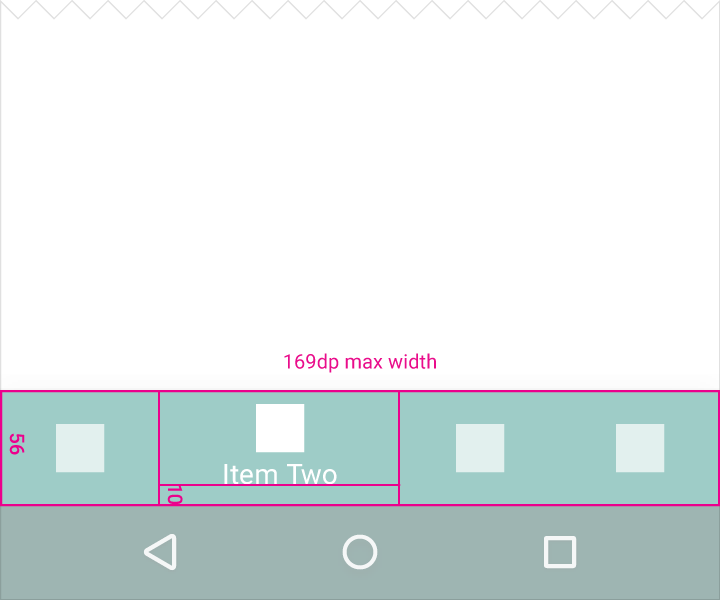 Material Design 中的激活导航项文本标签最大宽度