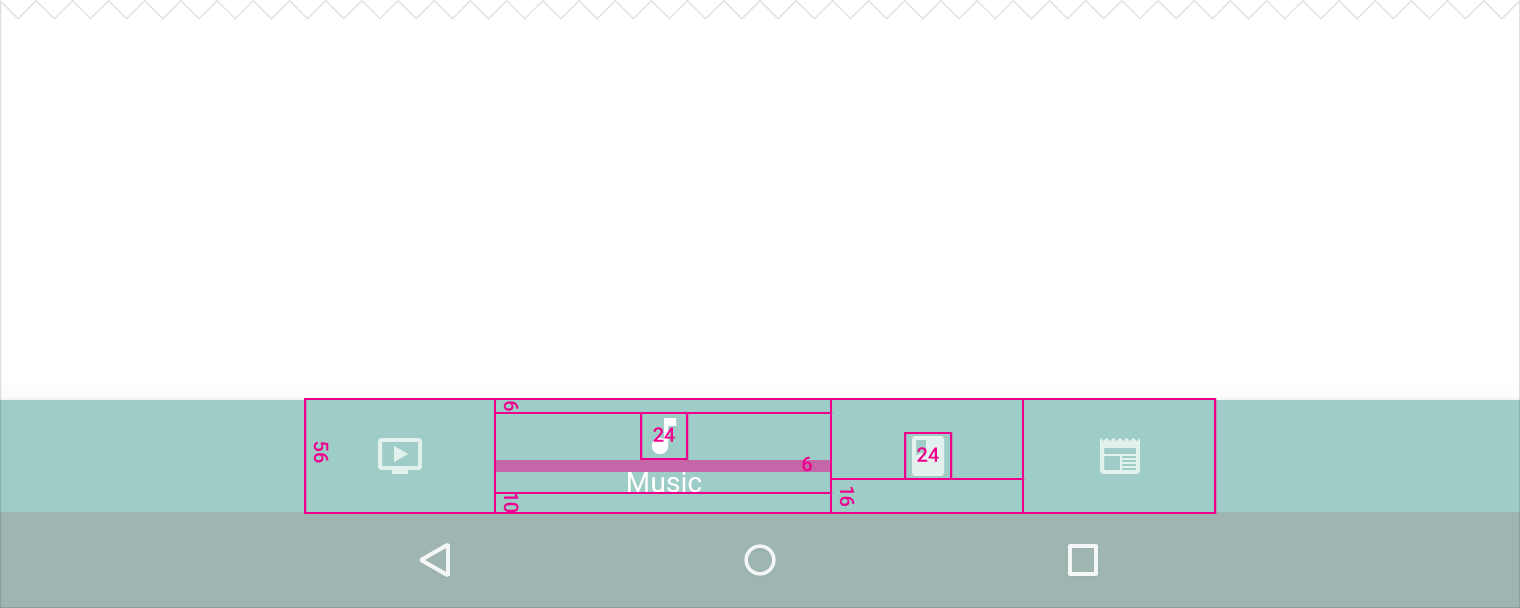 Material Design 的平板可切换底部导航栏
