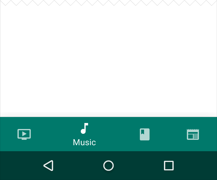 Material Design 中底部导航栏图标和文本使用黑白色