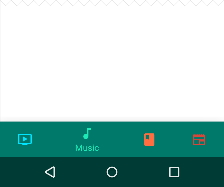 Material Design 背景色底部导航栏禁用其它颜色图标和文本