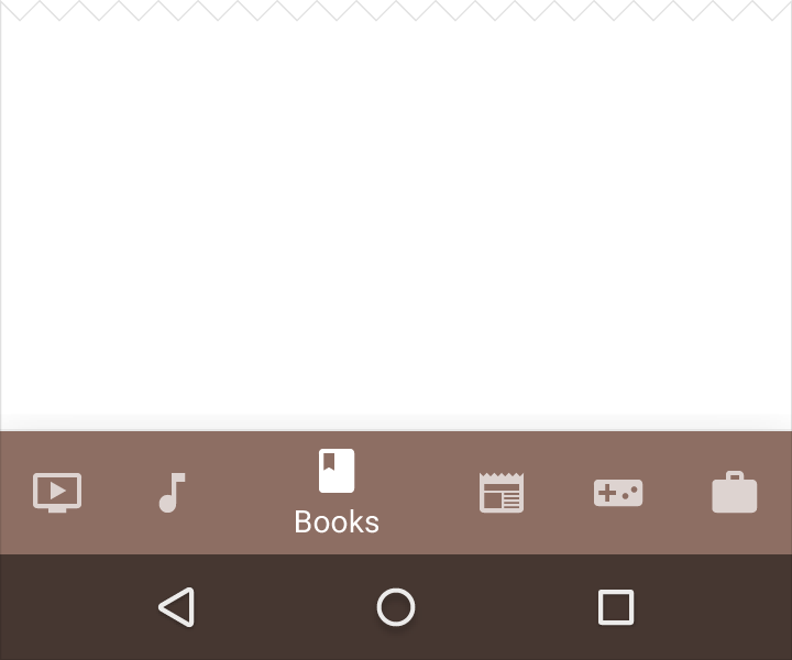 Material Design 中的底部导航项不超过 5 个
