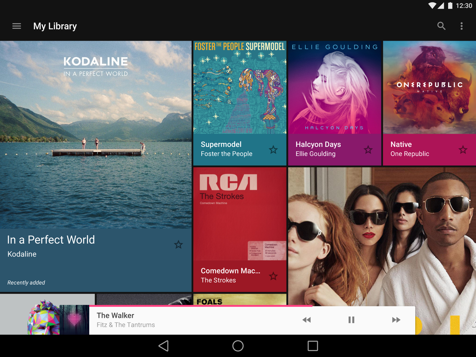 Material Design inset persistent bottom sheet on tablet