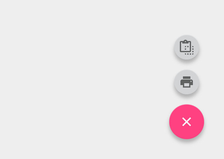 Specific destinations for Material Design options