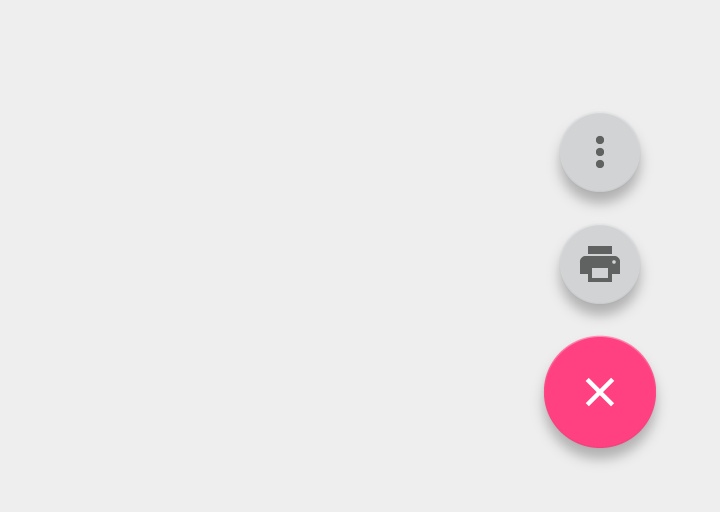 Material Design: Avoid overflow menu in options