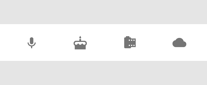 Material Design: Avoid unrelated or confusing actions