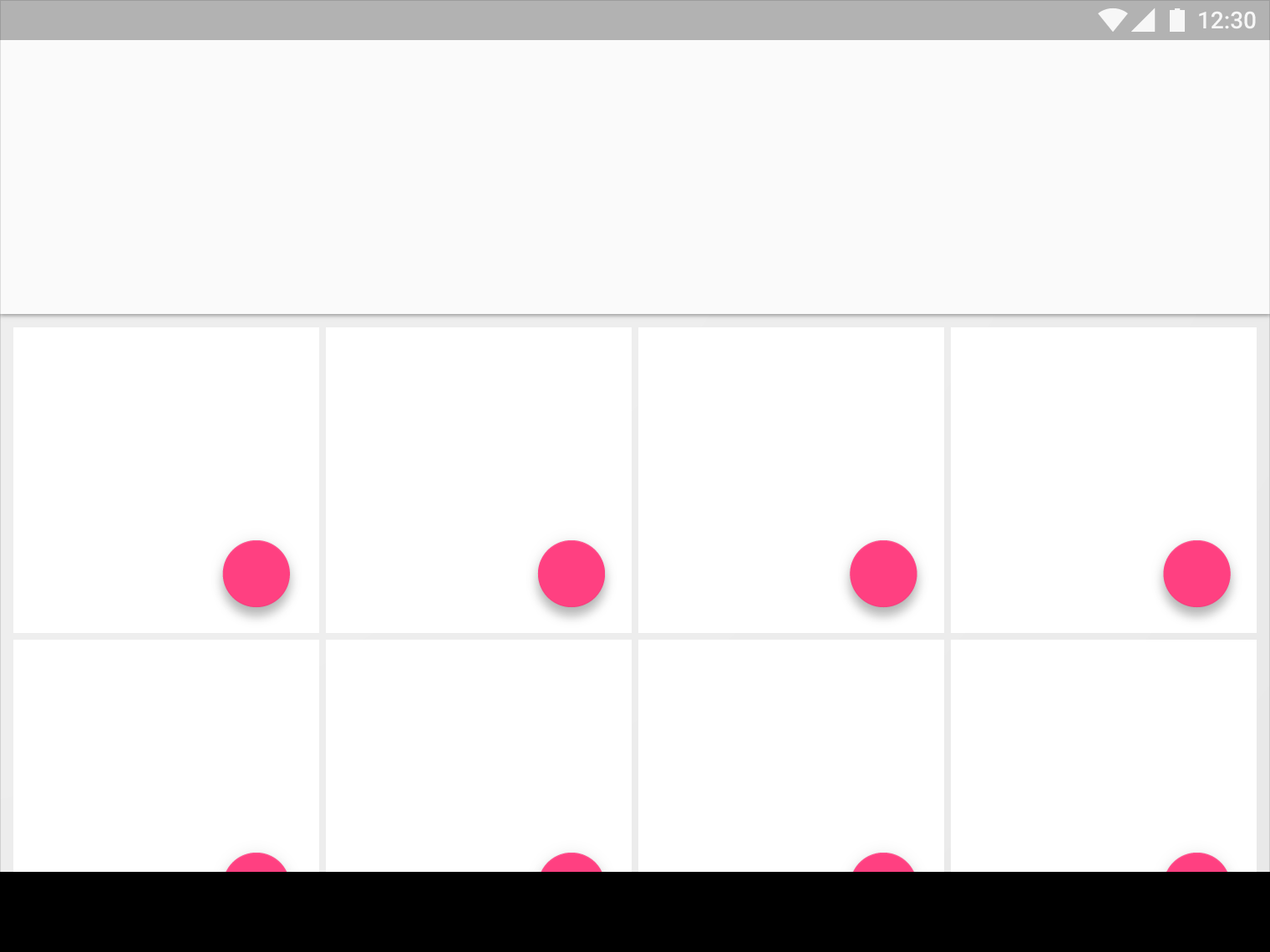 "Do not use Material Design floating action buttons everywhere