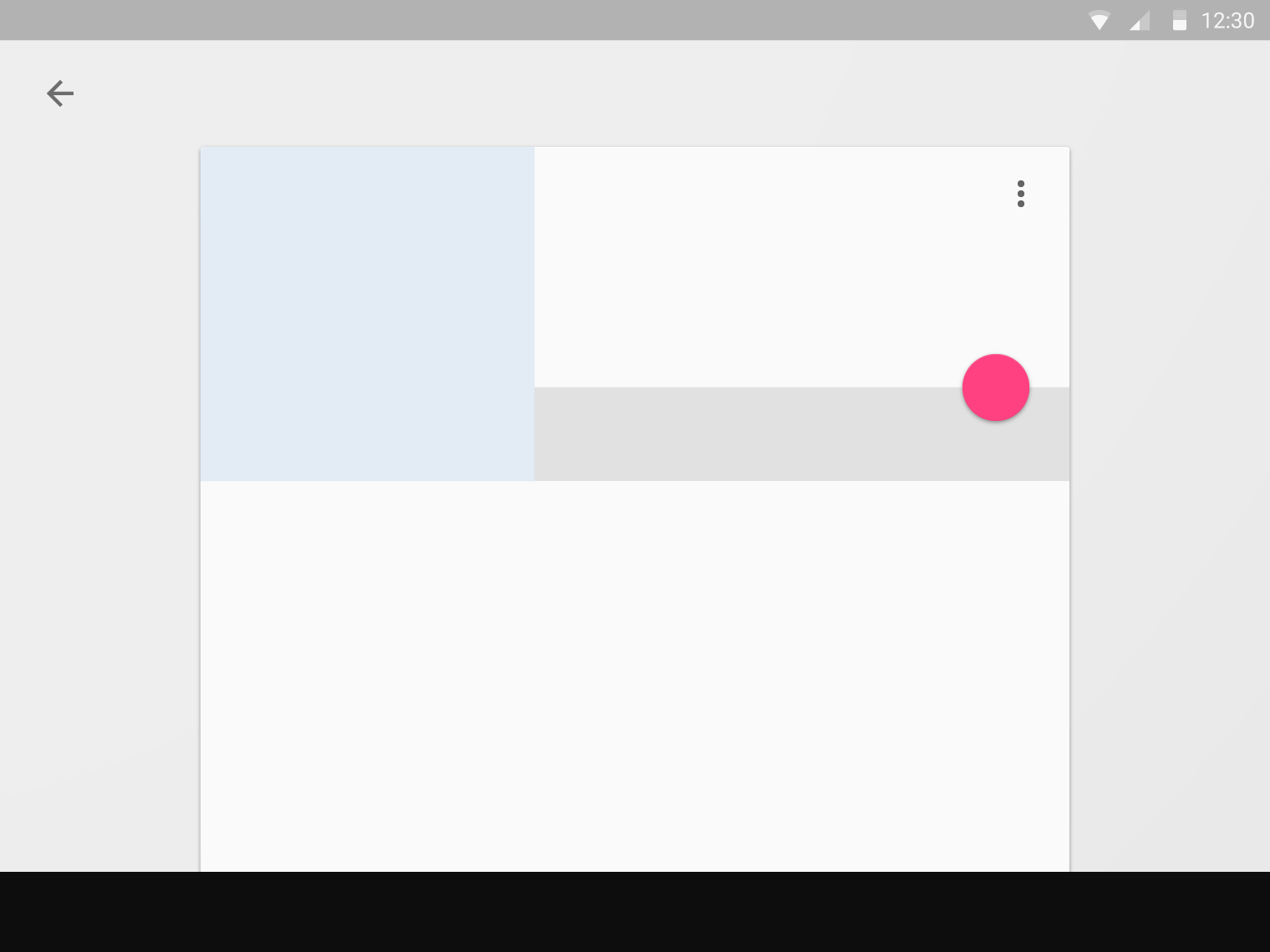 Floating action button in Material Design on toolbar