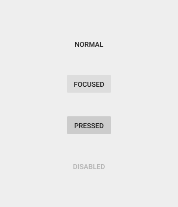 Material Design 中的扁平按钮亮色主题