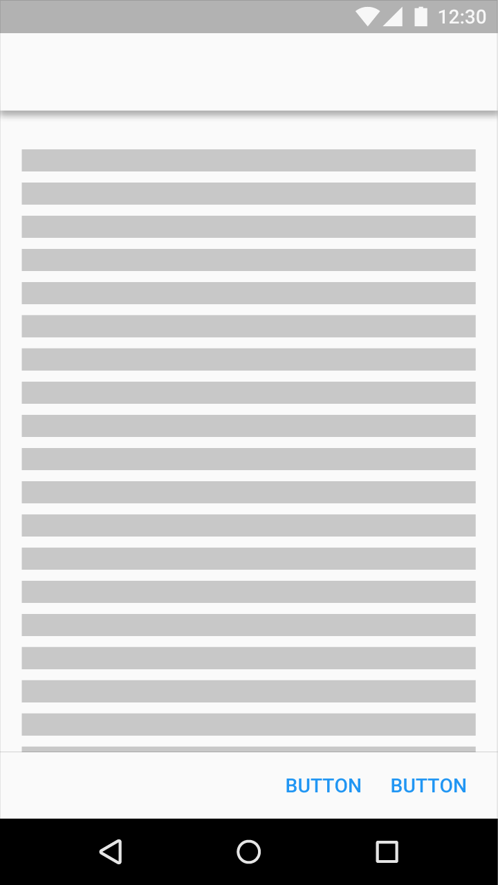 Material Design 中的底部固定按钮示例