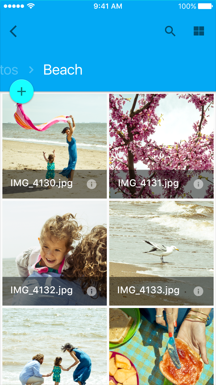 Material Design 中的网格列表用于简洁的图片相册