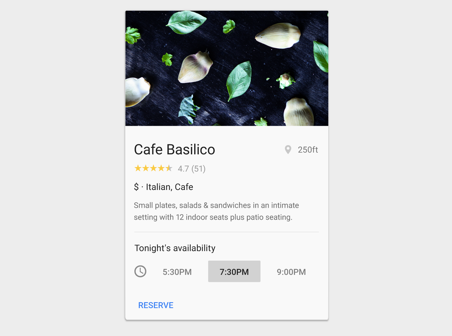 Material Design 中操作区域带有分段按钮的卡片