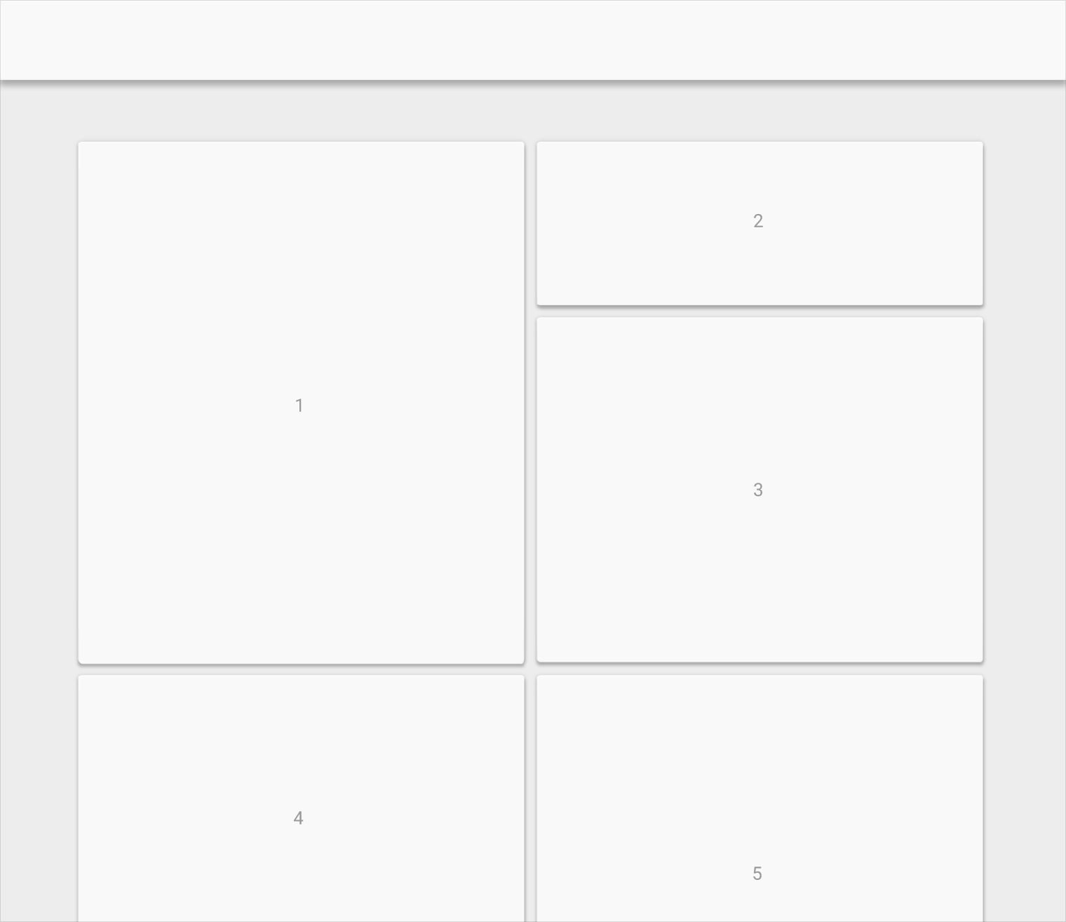 Material Design 布局中的卡片排序