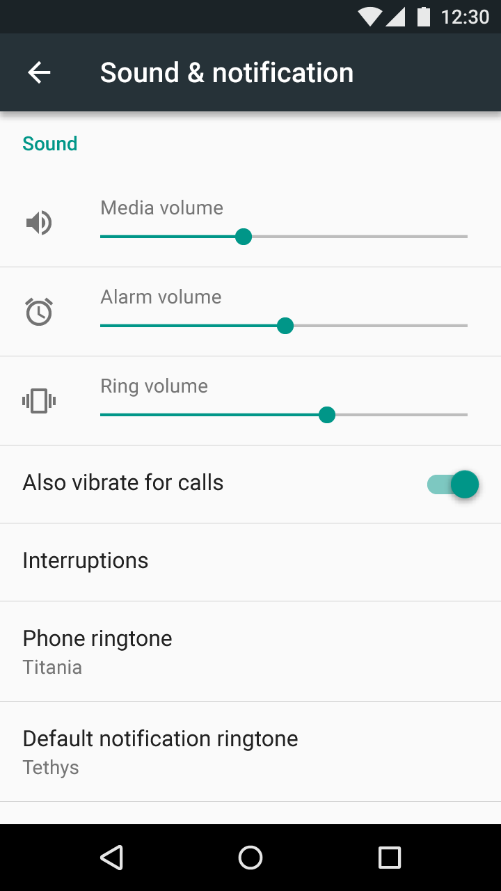 Up arrow indicates immediate saving in Material Design settings