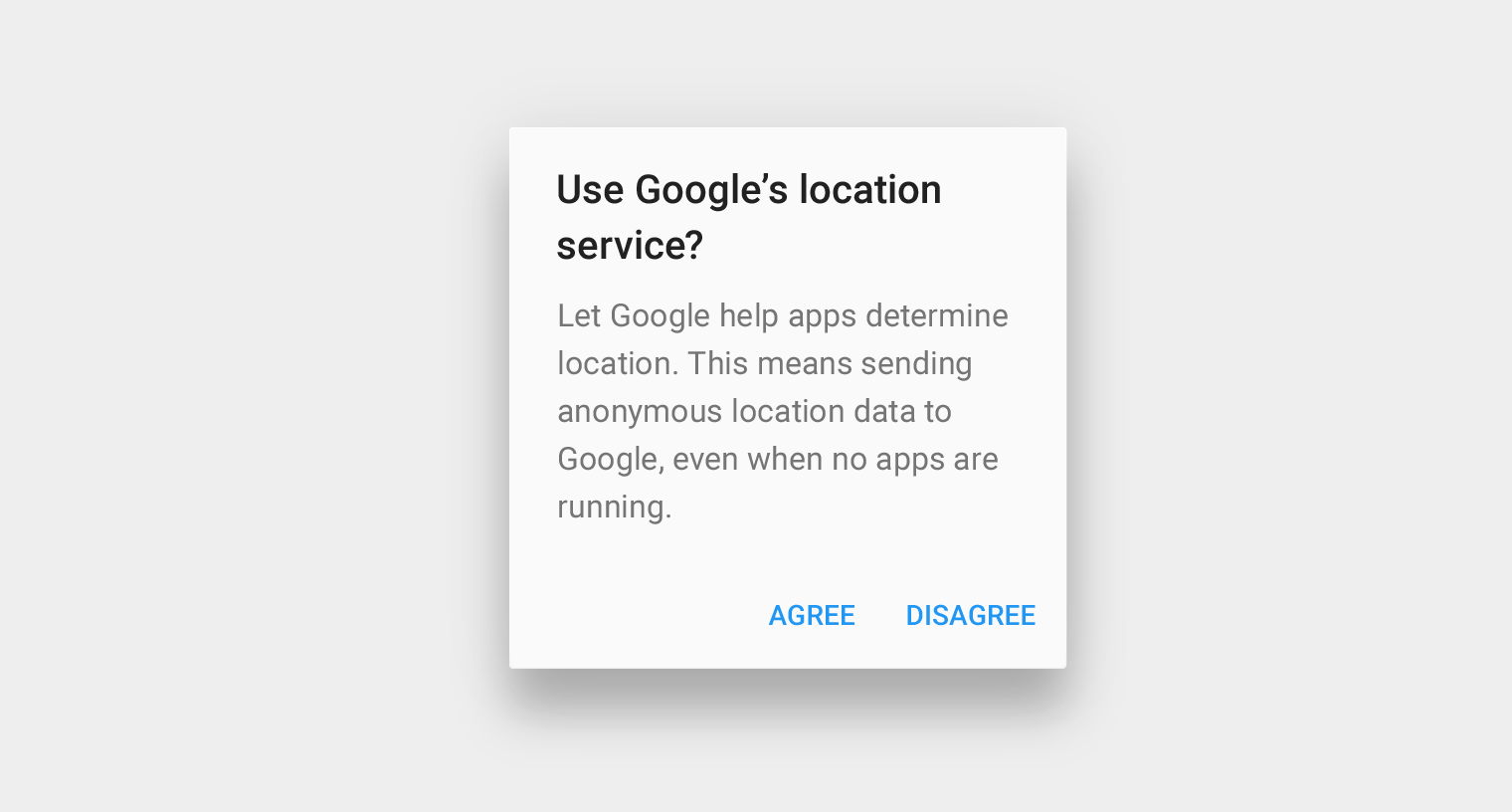 Material Design: Dismissive actions left of affirmative