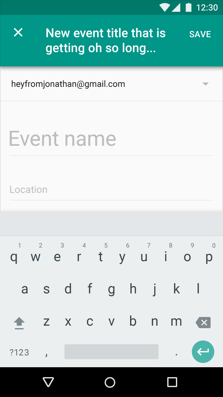 Illustration of Material Design concept in dialog