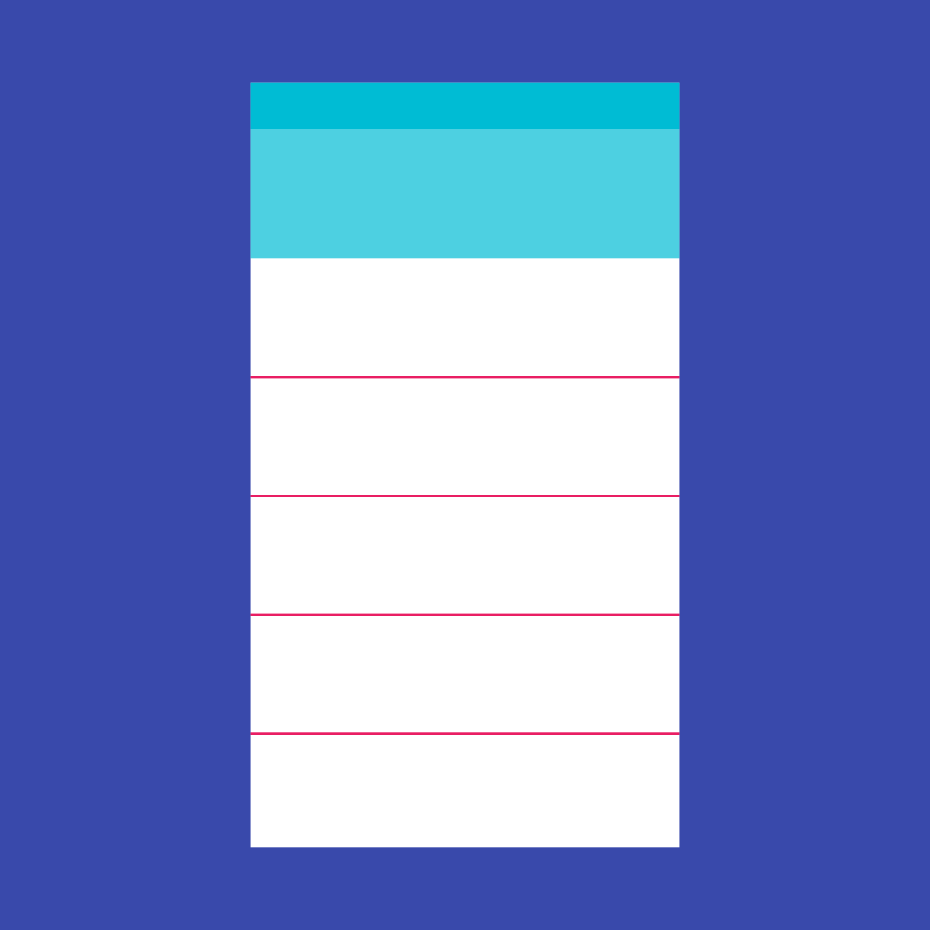 Material Design divider for grouping content in layouts