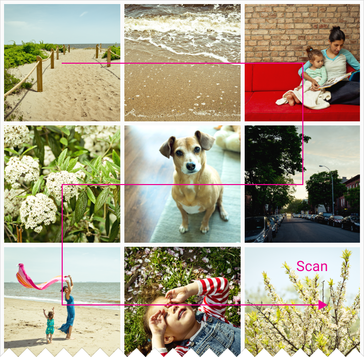 Material Design grid list example