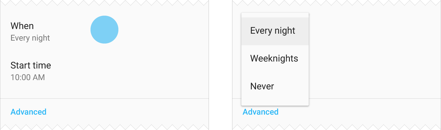 Material Design：简单菜单始终左对齐