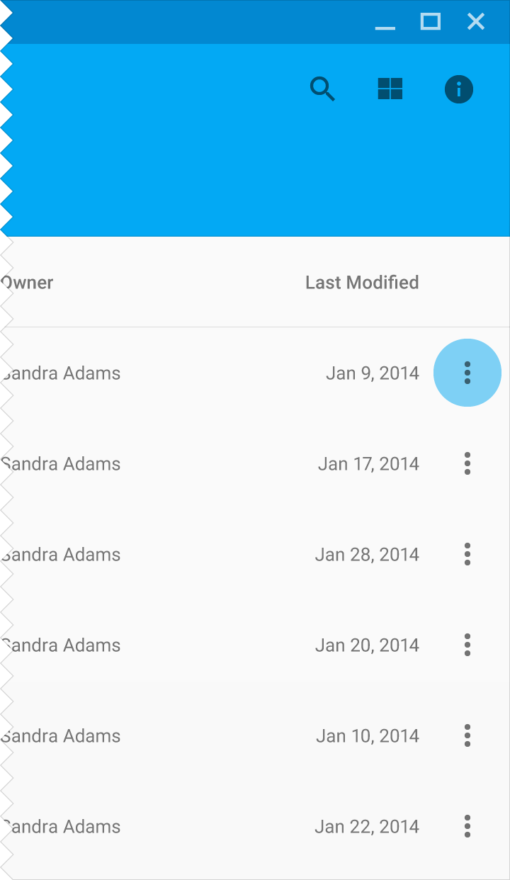 Material Design 中的上下文菜单