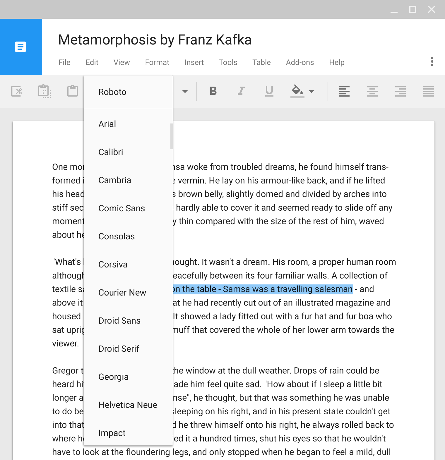 Material Design 中的菜单支持内部滚动功能