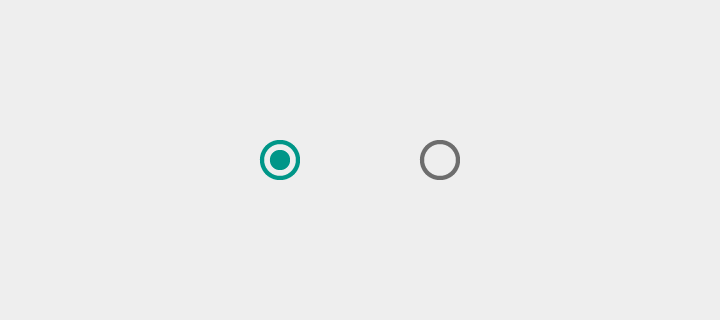 Material Design 亮色主题单选框