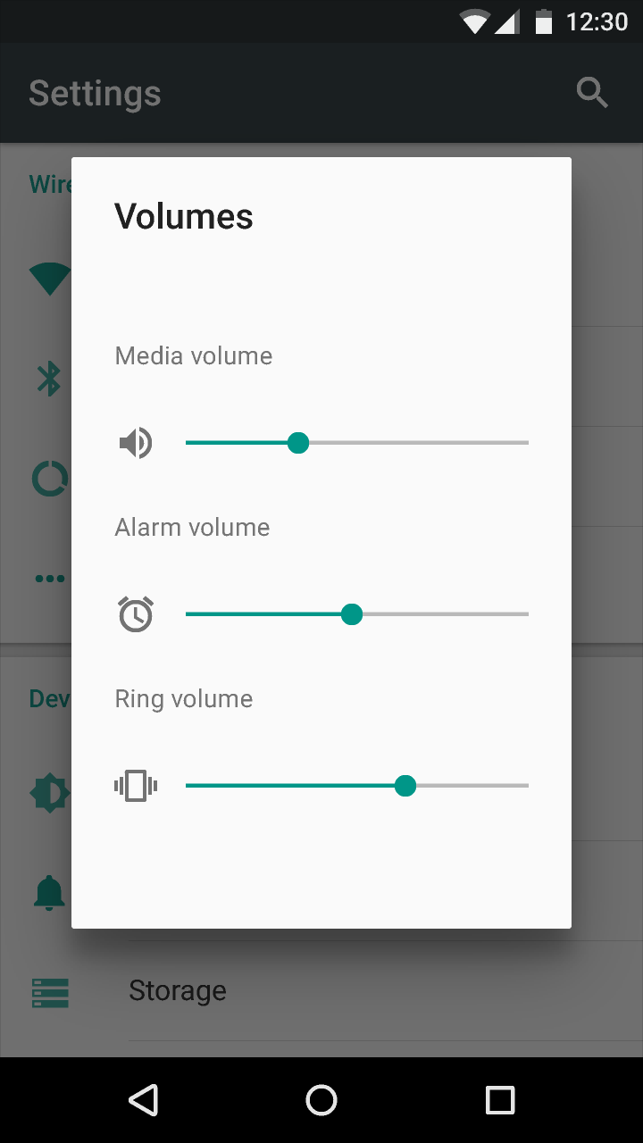 Material Design 滑块中图标间距示例