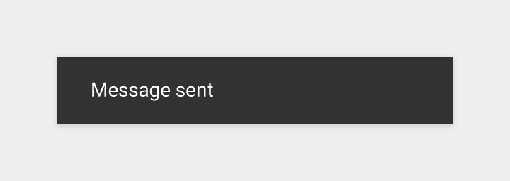 Material Design Snackbar 文本的正确示例