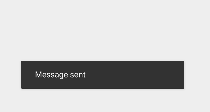 Material Design Snackbar 短暂显示的正确示例