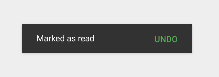 Material Design Snackbar 操作按钮的正确示例