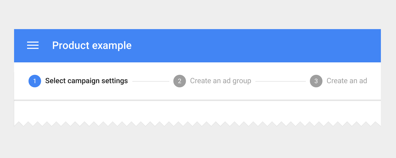 Material Design 中的水平步进器