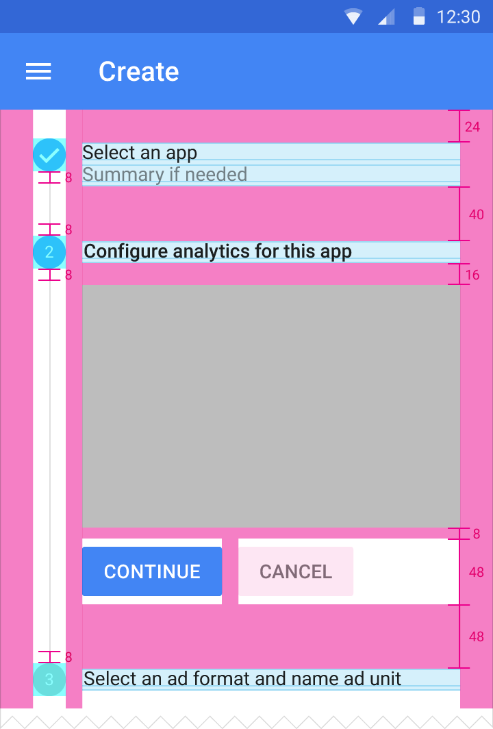 Material Design 移动端步进器