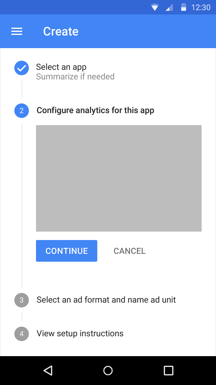 Material Design 中的垂直步进器