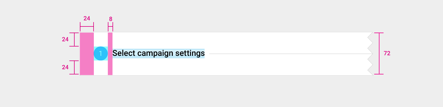 Material Design 标准步进器规格