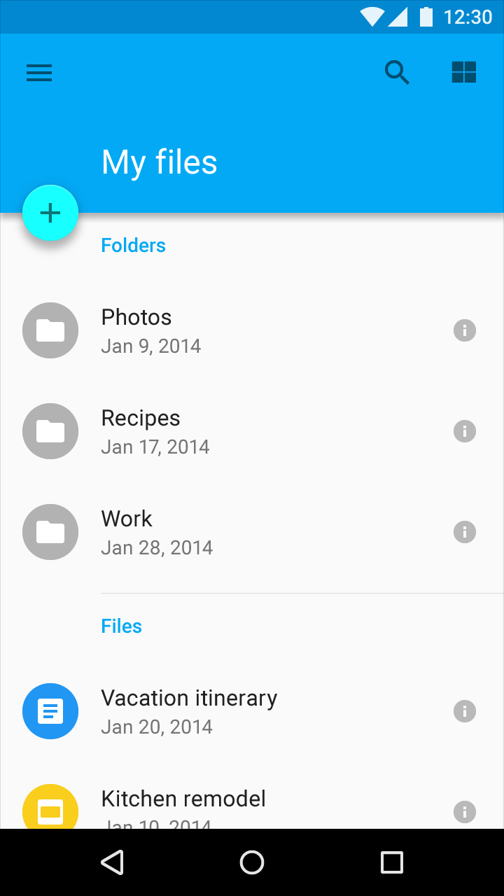 Material Design 中的主色与左对齐文本相结合