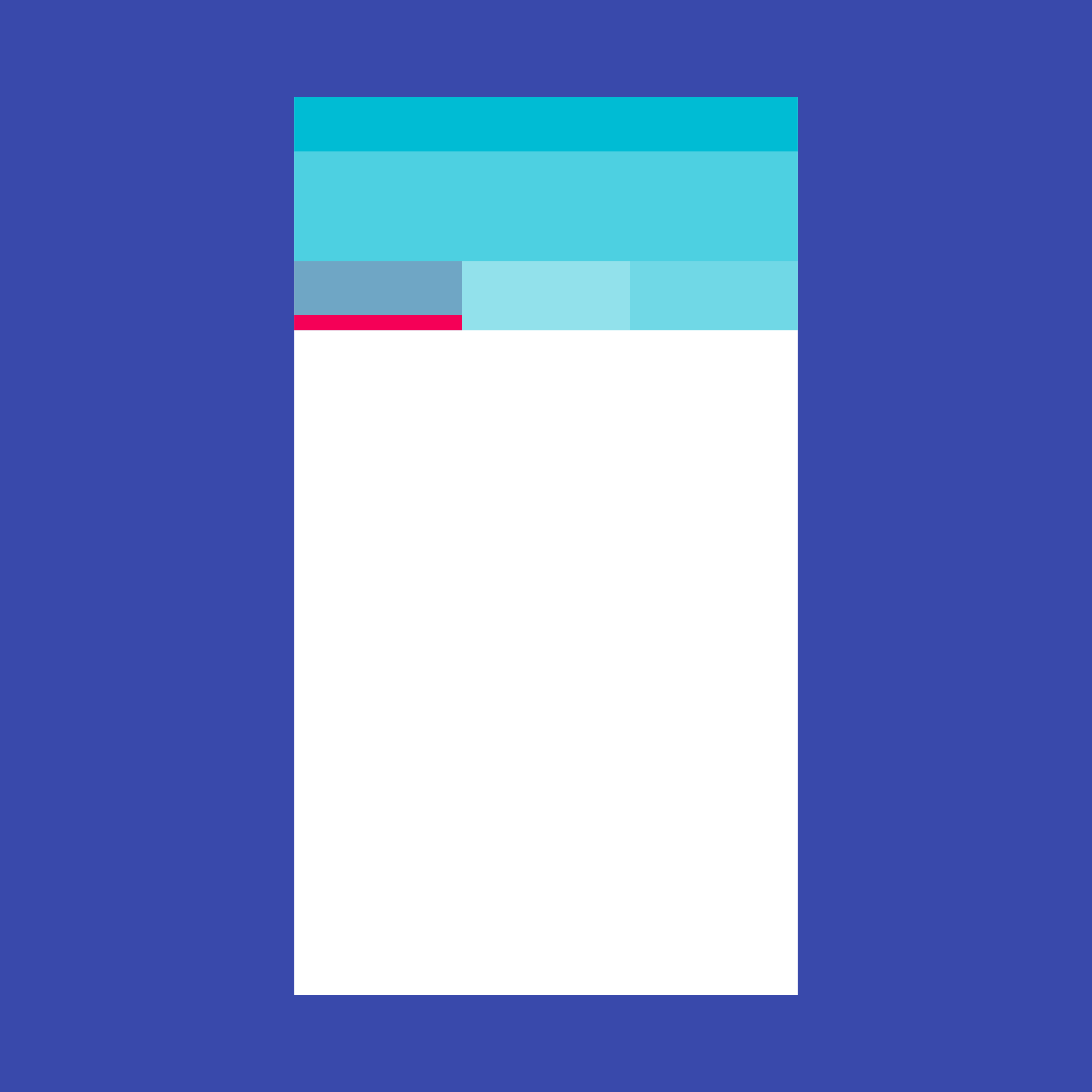 Material Design tabs for easy view exploration