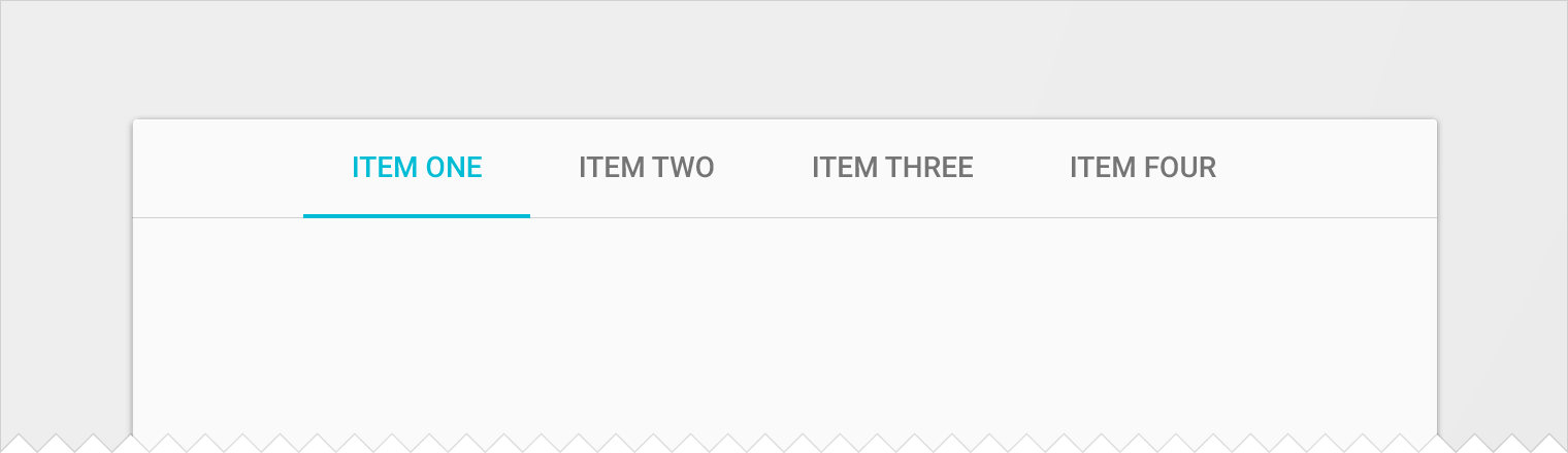 Centered tab bar in Material Design