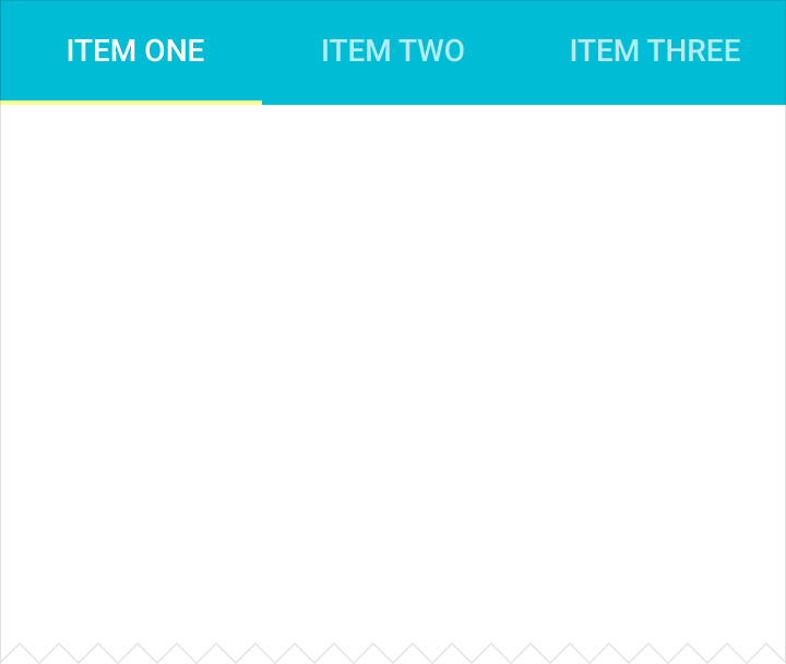 Material Design fixed tab bar with scrolling content