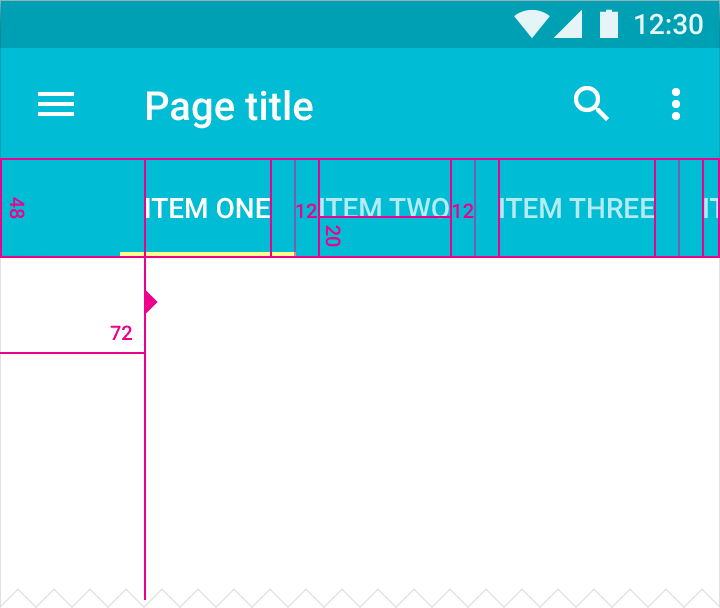 Scrollable tab in Material Design