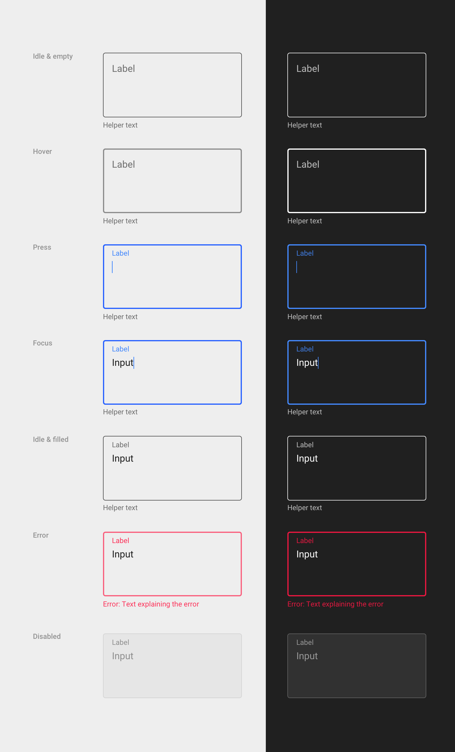 Material Design 中的亮色与暗色文本区域