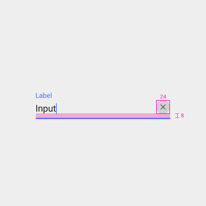 Material Design 中的清除图标
