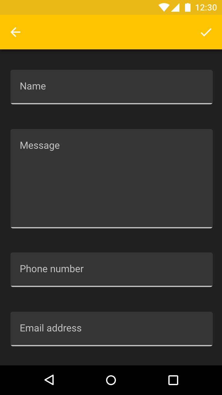 Material Design 中的空闲文本区域