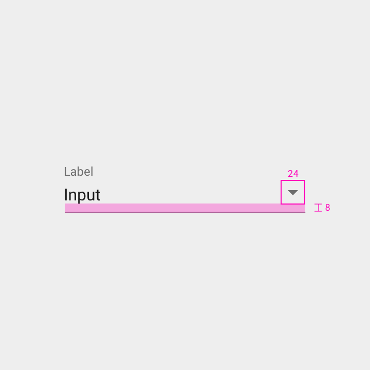 Material Design 下拉箭头容器