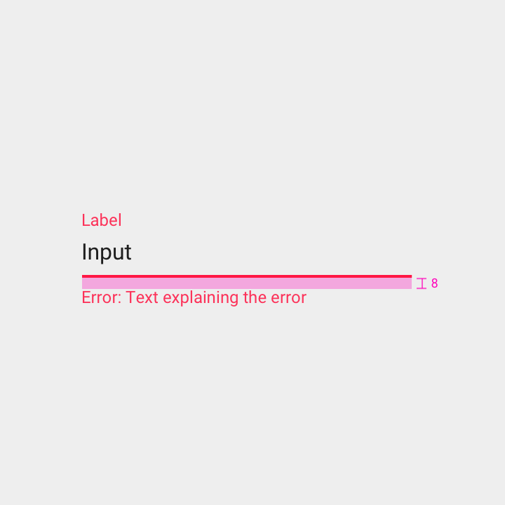 Material Design 亮色主题的错误状态文本框