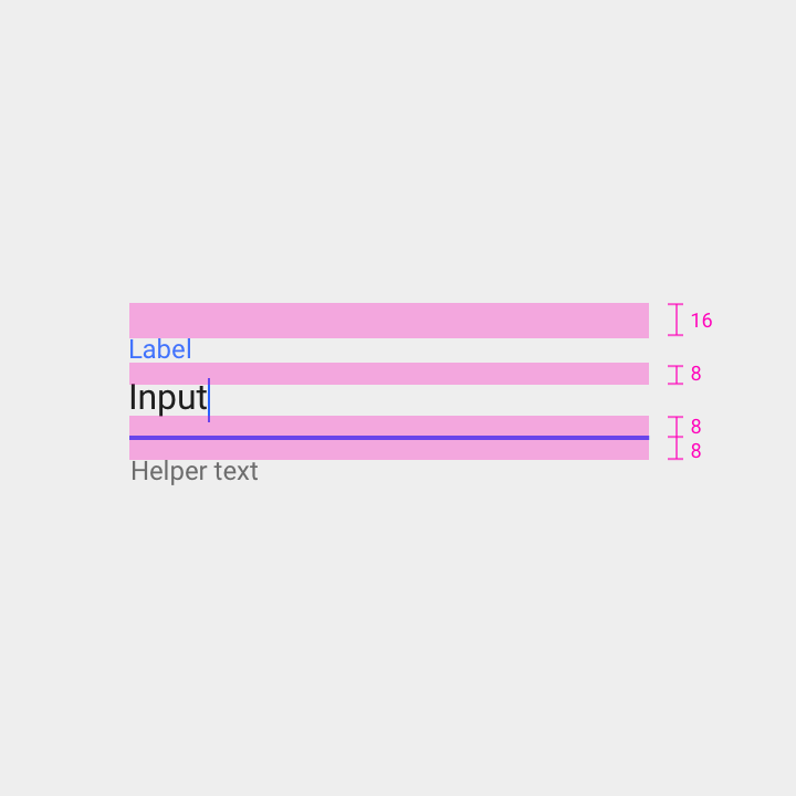 Material Design 聚焦状态的亮色主题文本框