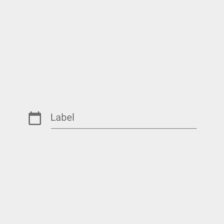 Material Design 中的日期输入框图标
