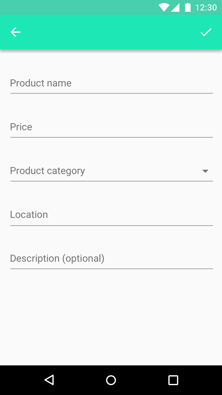 Material Design 中的唯一可选字段是描述