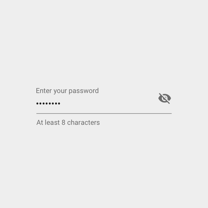 Material Design 中的可见性图标和密码字符隐藏