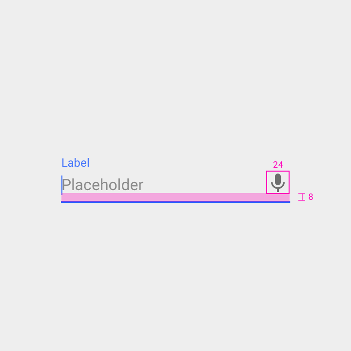Material Design 中的语音输入图标
